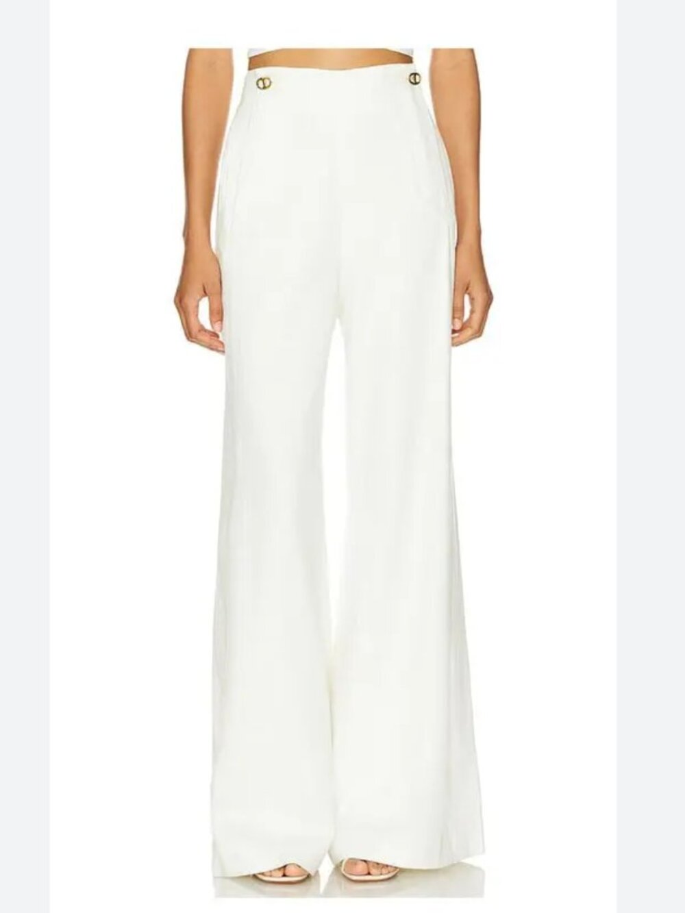 Alexis x Revolve Neale Wide Leg Pants in White